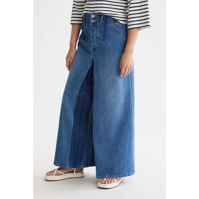 Scotch & Soda The Wave Custom Cropped Wide Leg Jeans — Art From The Heart Taglia: W24 | Pantaloni Outlet | Donna