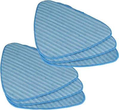 Stoomreiniger Doeken - Reinigingshoezen Mop - Vloeren Ramen Reinigen - Wasbaar Herbruikbaar - 6 Stuks - Wit Blauw