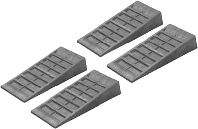 ProPlus Oprijblokken - 4x - grijs - kunststof - 19,5 x 48 x 9 cm - extra grip - camper/caravan