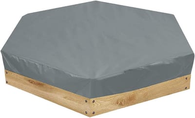 Zandbak Afdekking - Zandbakhoes Tuin - Bescherming Speelzand - Waterdicht UV-bestendig - 230 x 200 cm - Grijs