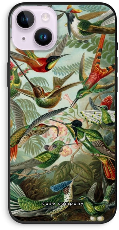 Case Company® - Hoesje geschikt voor iPhone 14 Plus hoesje - Haeckel Trochilidae - Biologisch Afbreekbaar Telefoonhoesje - Bescherming alle Kanten en Schermrand