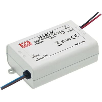 MEAN WELL APV-35-24 LED-transformator Energielabel G (A - G) Constante spanning 36 W 0 - 1.5 A 24 V/DC Niet dimbaar, Overbelastingsbescherming 1