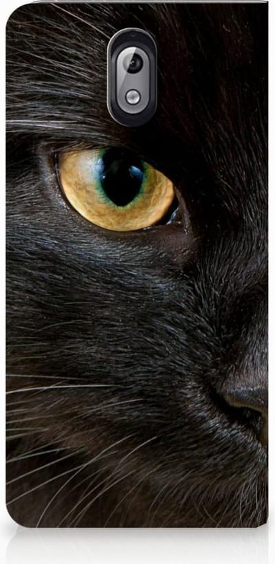Nokia 3.1 (2018) Hoesje maken Zwarte Kat