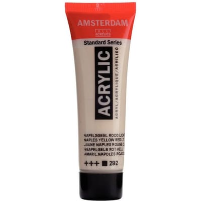 Verf - Acryl - 292 - Napels geel rood licht - Amsterdam - 20ml