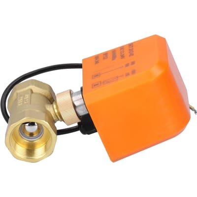 Vanne à bille électrique 2 voies 2 fils Laiton Motorisée Équipement mécanique DC12 24V DN25
