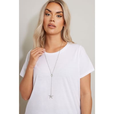 Yours Zilverkleurige Lange Ketting Met Zeesterhangersize One Size