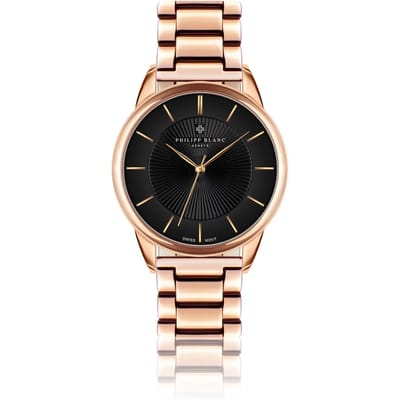 Zilveren horloge Philipp Blanc