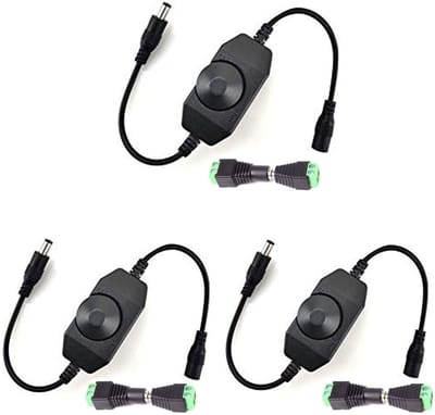 Dailygoody - Pwm Dimmer voor Led Strips Dc 12V 6A - 3 Stuks