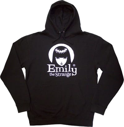 Emily The Strange - Halo Logo Hoodie/trui - S - Zwart