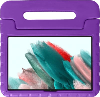 Hoesje - Geschikt voor Samsung Galaxy Tab A8 - Kinderhoes Shockproof Bumper - Kidsproof Case - Tablet Hoes - Kinder Hoes Cover - Paars