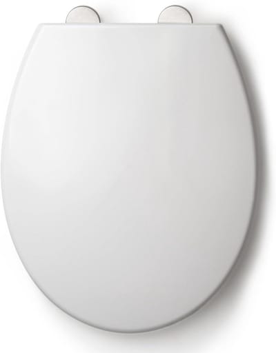 Toiletbril Ovaal - WC bril Zitting - Badkamer Hygiëne - Snel Release Scharnieren - 430 x 368 mm - Wit