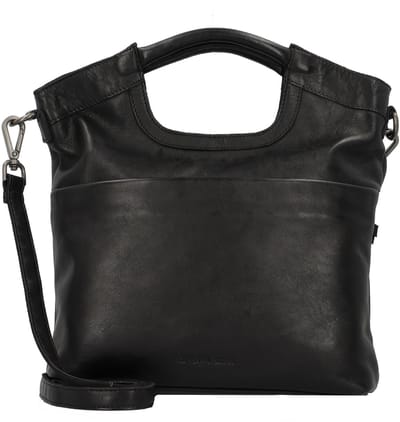 GREENBURRY Leren schoudertas Colombiana Shoulderbag Black zwart