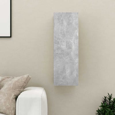 vidaXL - Tv-meubel - 30,5x30x90 - cm - bewerkt - hout - betongrijs