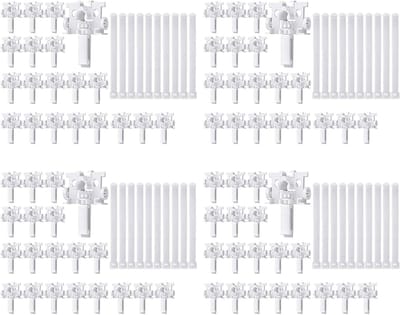 Reparatieset Verticale Jaloezieën - Onderdelen Set - Jaloezieën Repareren - 80 Delige Kit - 31 mm - Wit