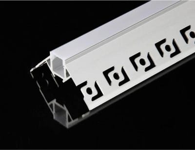 1m hoekig verzonken aluminium profiel voor ondoorzichtige witte ledstrip
