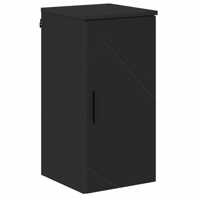 vidaXL - Badkamerkast - Zwart - 30 - x - 31,5 - x - 61 - cm - Bewerkt - hout - & - Metaal