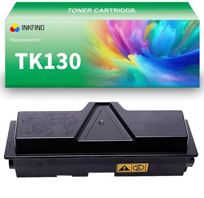 INKFIND TK130 Zwart tonercartridge (12000 pagina's) van 1 stuk compatibel met Kyocera TK130 TK-130 voor Kyocera FS-1028MFP/1128MFP/1300D/1300N/1350DN 1-pack BK