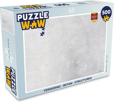 Puzzel Verwering - Beton print - Structuren - Vintage - Industrieel - Grijs - Legpuzzel - Puzzel 500 stukjes