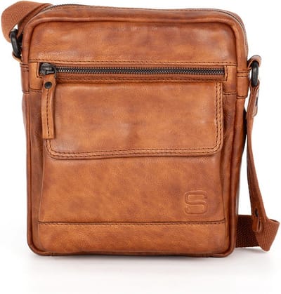 Leren Crossbodytas - Jason - Brandy Cognac