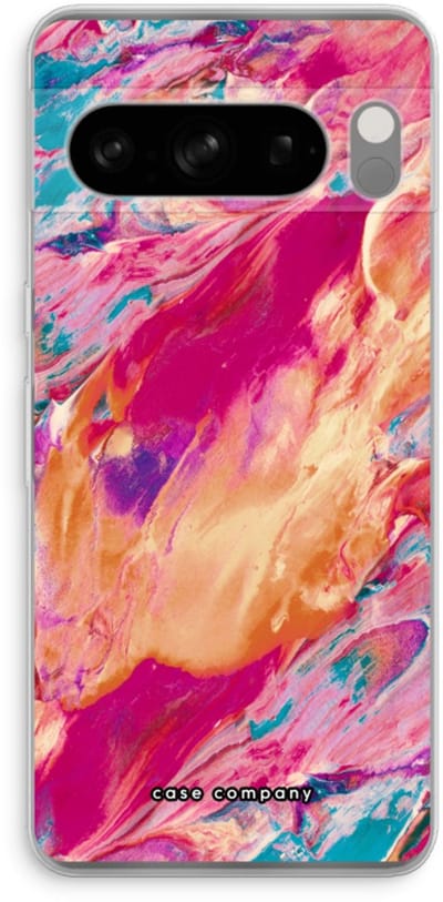 Case Company® - Hoesje geschikt voor Google Pixel 8 Pro hoesje - Pastel Echoes - Soft Cover Telefoonhoesje - Bescherming aan alle Kanten en Schermrand