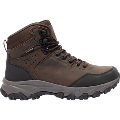 Trespass Heren Stride Leder Wandelschoenen (Donkerbruin)