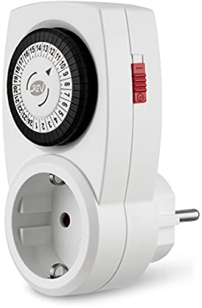 Mechanische Schakelklok met 48 Schakeltijden - Compacte Timer voor Binnengebruik