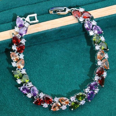 Europese en N Seiko Licht Luxe Schat Nieuwe Armband Vierkante Snoep Micro Gezet Luxe Armband Zirkonia Sieraden black