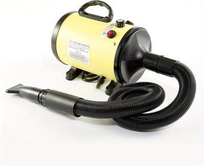 Livano Hondenfohn - Hondenkam - Hondenborstel -Langhaar - Korthaar - Dog Brush - Haardroger Hond - Katten - Ontharing - Waterblazer - Geel