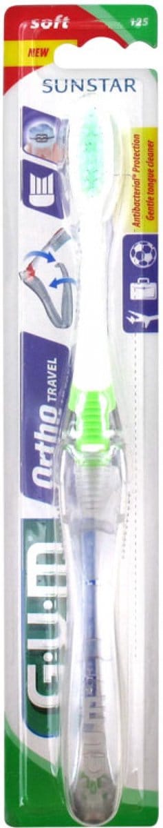 GUM Orthodontische Reisborstel 125 (Kleur : Groen)