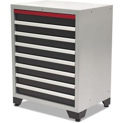 HBM Deluxe professionele gereedschapskast met 8 laden, 71 x 51 x 90 cm, 35 kg draaggewicht
