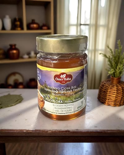 Omer Baba Egricayir honey - 100% natuurlijke bloemenhoning uit Toros - 400 g