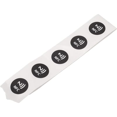 30 Stuks NFC Tags PVC Waterdicht 504 Bytes Programmeerbare NFC Stickers voor TagMo Telefoon Wit