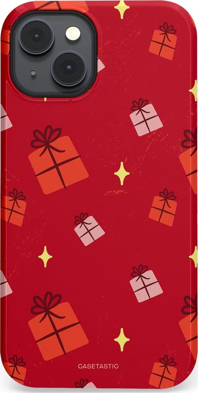 Casetastic hoesje geschikt voor Apple iPhone 14 Plus - MagSafe - Dubbellaagse bescherming - Rode Sinterkerst Cadeaus - Fashion Case - Rood