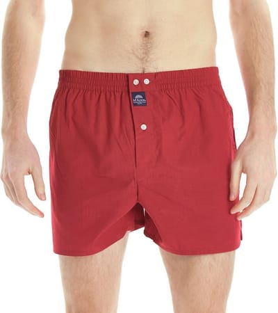 McAlson Boxershort Rood Lange Pijpen Los Model - M