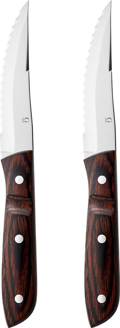 Gense Old Farmer Classic Steakmes XL 23,5 cm 2 stuks Hout/Staal