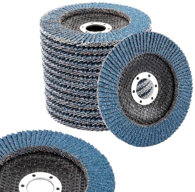 15-delige 125 mm schuurdisc set met 125 grit voor metaal, hout en staal, ideaal voor ontbramen, polijsten en roestverwijdering