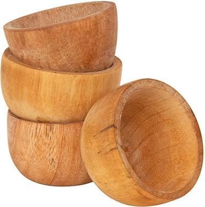 Cosy & Trendy Schaal - Acacia - Rond - Ø 5 cm x 4 cm - Set-4