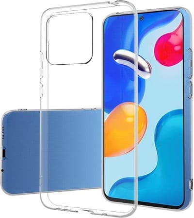 LuxeBass Siliconen hoesje geschikt voor Xiaomi Redmi 10C - Transparant - Soft Cover - telefoonhoes - gsm hoes - telefoonhoesje