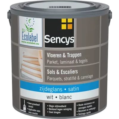 Sencys Hout- En Tegelvloerverf Wit Satijn 2,5l