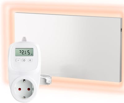 Infrarood Wandverwarming - Thermostaat Paneel - Aangename Warmte - App Bedienbaar - 500 Watt - Wit