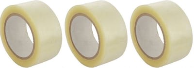 3x stuks rollen Verpakkingstape transparant 100m x48- mm breed - Kantoor en magazijn artikelen