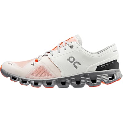 ON Cloud X 3 Ivory Alloy Heren Sneakers Crème 60.98254 40 white