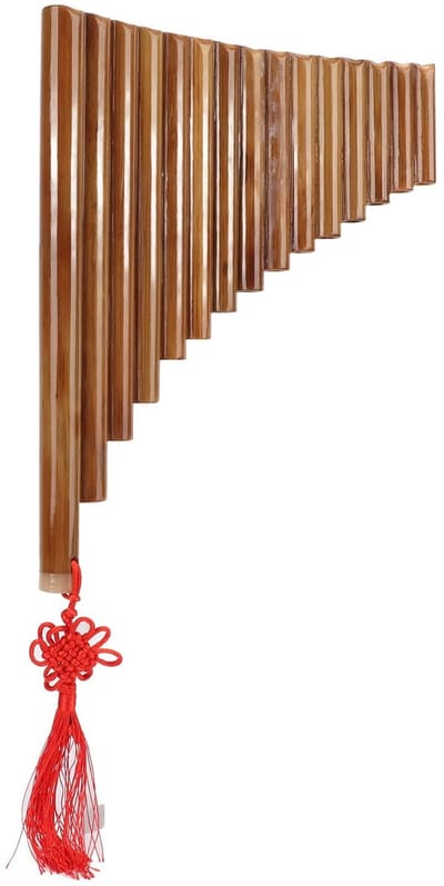 Dailygoods- Panfluit 15 Pijpen - Bamboe Muziekinstrument - Traditioneel Chinees Instrument - Voor Beginners - Verstelbare Melodie - Handgemaakt en Duurzaam