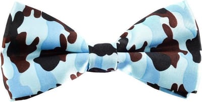 Fako Fashion - Vlinderstrik - Vlinderdas - Strik - Print - 12cm - Camouflage Lichtblauw