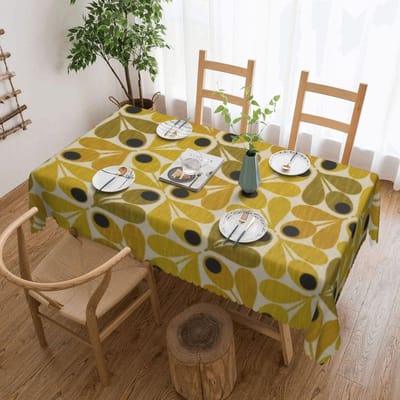 Orla Kiely Multistem Rechthoekig Tafelkleed Waterdicht Tafelkleed Scandinavische Bloem Tafelhoezen 137x183cm