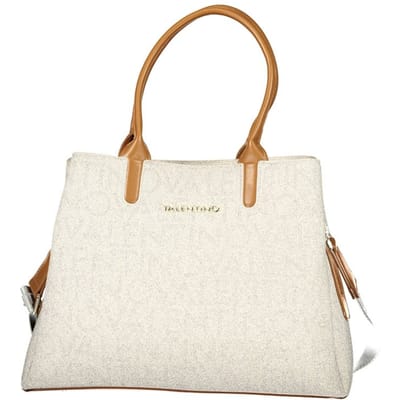 VALENTINO handtas schoudertas met laptopvak Professional Hand Bag Beige / Nature Lichtgrijs