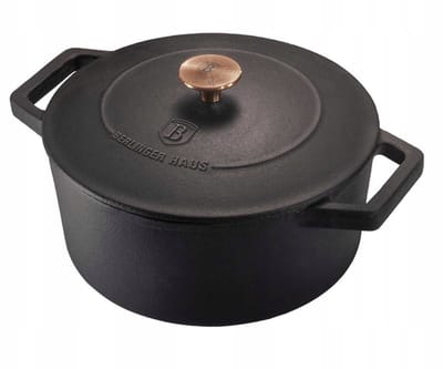 Berlinger Haus 6491 - Gietijzeren Braadpan - 20 cm - Gietijzer - Black Rose collection