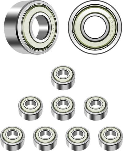 10 stuks 6000 ZZ kogellager 10 mm x 26 mm x 8 mm, voorgesmeerd, dubbele afdichting, 6000ZZ diepgroefkogellager