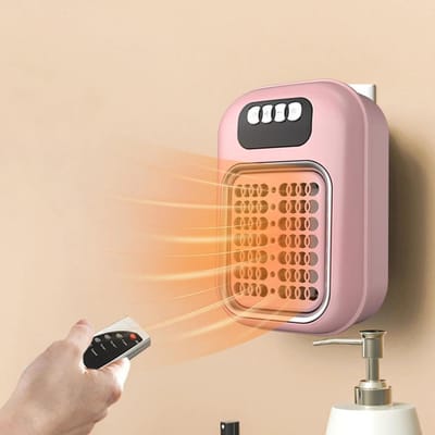 110V/220V Draagbare Kachel 600W Afstandsbediening Warmer Machine Mini Elektrische Ventilator Kachel Wandmontage Verwarmingskachel Winter Huishoudelijk Apparaat 220V EU