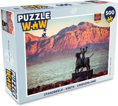 Puzzel Standbeeld - Kreta - Griekenland - Legpuzzel - Puzzel 500 stukjes
